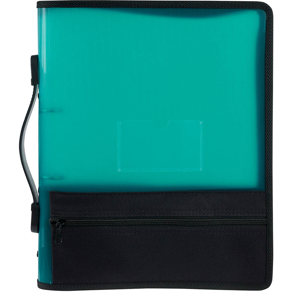 Image for MARBIG ZIPPER RING BINDER WITH STORAGE 2R 25MM A4 GREEN from Pirie Office National