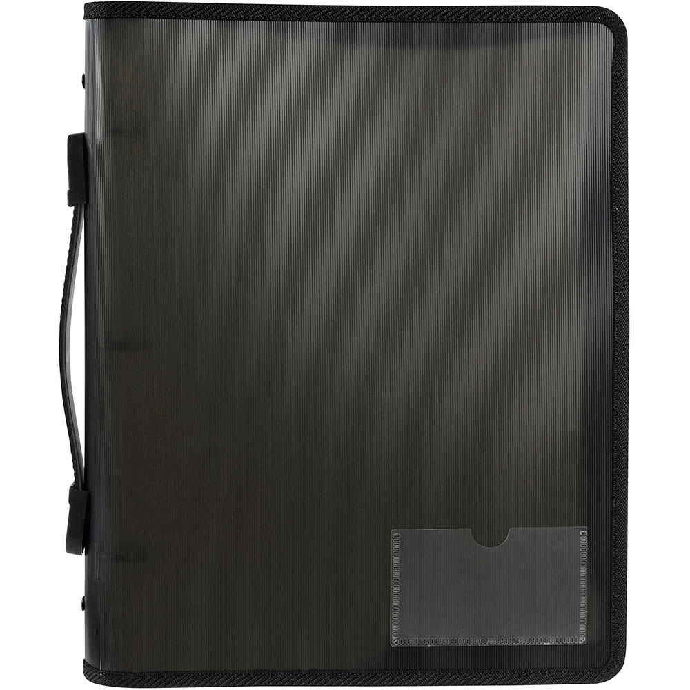 Image for MARBIG ZIPPER RING BINDER WITH HANDLE 3R 25MM A4 SMOKE from Surry Office National