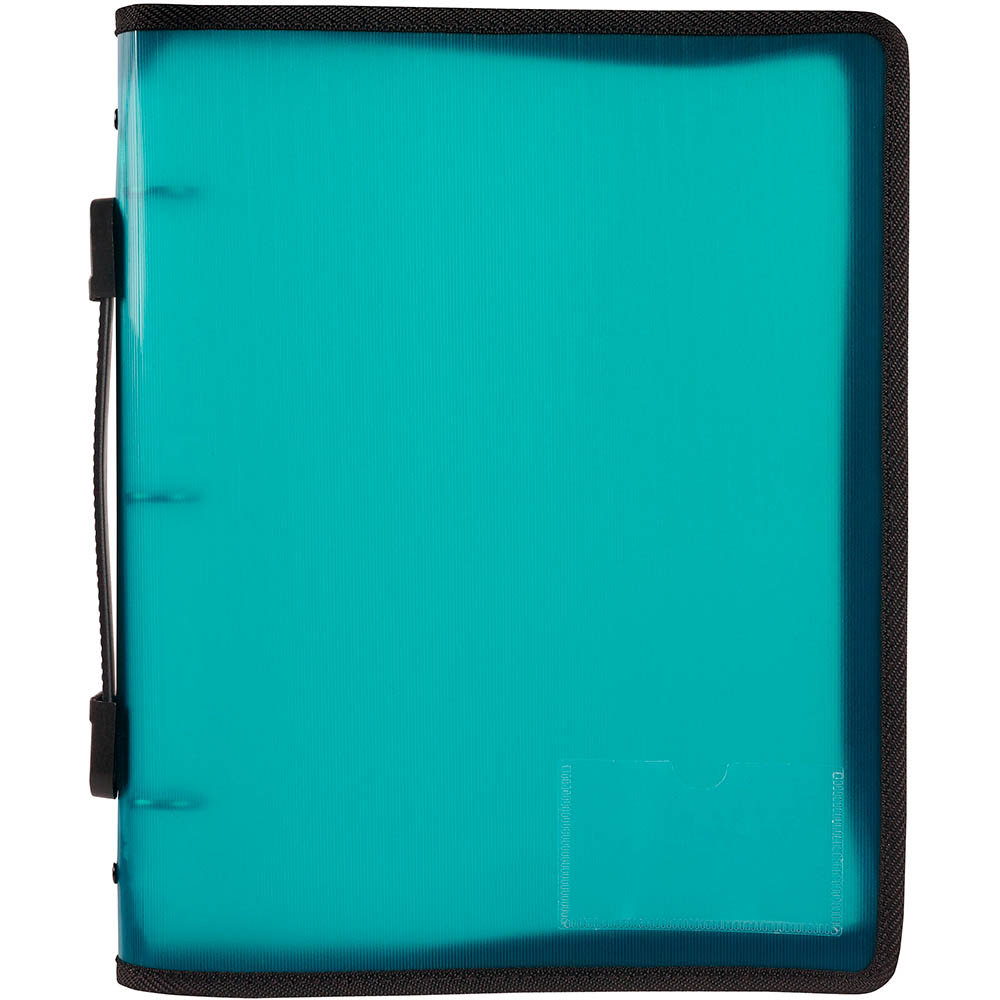 Image for MARBIG ZIPPER RING BINDER WITH HANDLE 3R 25MM A4 GREEN from Surry Office National