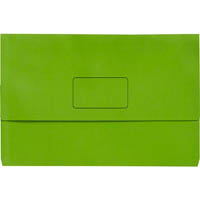 initiative document wallet 345 x 225mm green pack 50