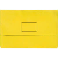 initiative document wallet 345 x 225mm yellow pack 50