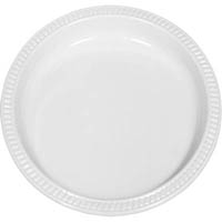 marbig disposable plastic plate 180mm pack 50