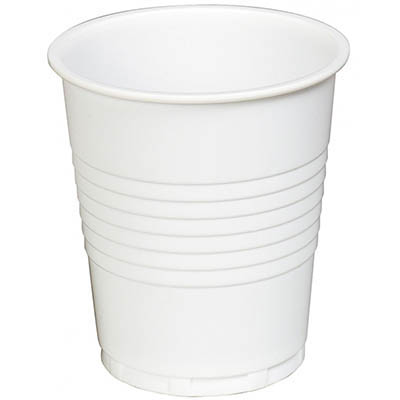 Image for MARBIG DISPOSABLE PLASTIC CUP WHITE 200ML PACK 50 from Aztec Office National