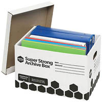 marbig super strong archive box 420 x 320 x 260mm pack 2