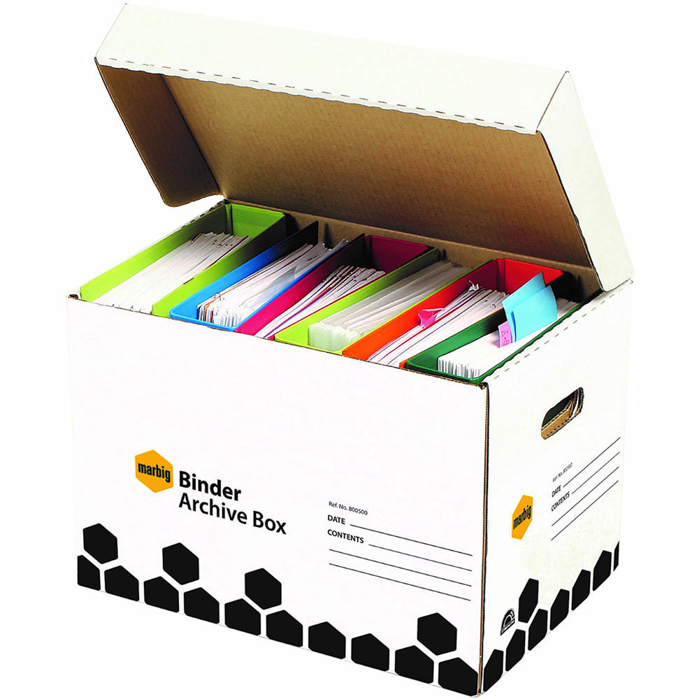 Image for MARBIG ARCHIVE BINDER BOX 480 X 340 X 330MM from Axsel Office National