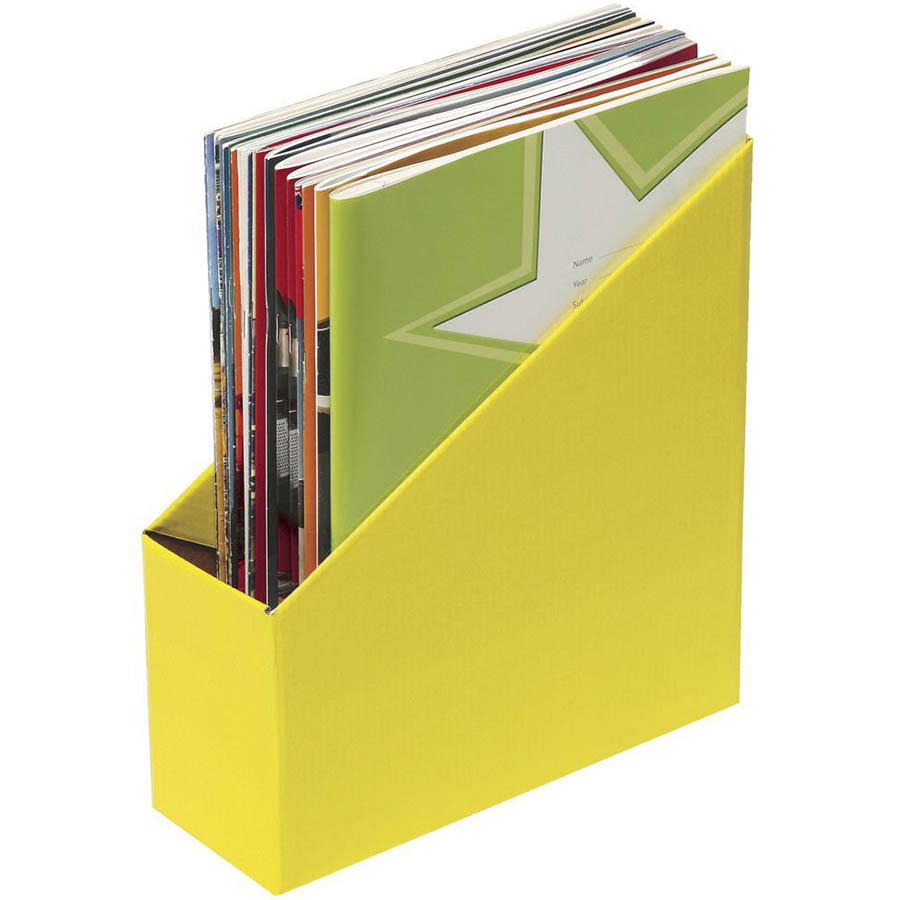 Image for MARBIG BOOK BOX SMALL YELLOW PACK 5 from BACK 2 BASICS & HOWARD WILLIAM OFFICE NATIONAL