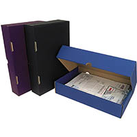 marbig box file spring fitting 80mm a4 assorted