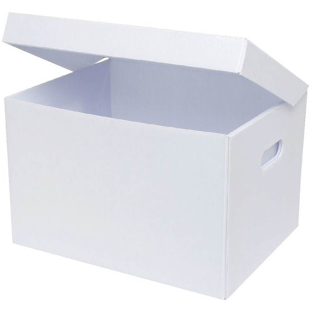 Image for MARBIG PLASTIC ARCHIVE BOX 410 X 310 X 260MM WHITE from Surry Office National