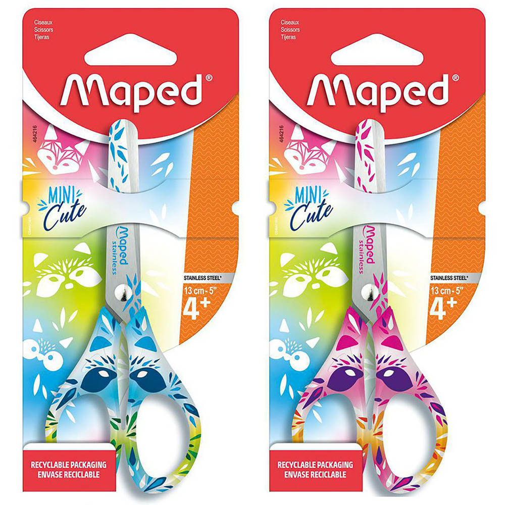 Image for MAPED MINI CUTE SCISSORS 130MM ASSORTED from Complete Stationery Office National (Devonport & Burnie)