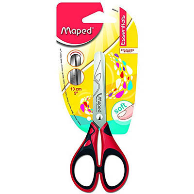 Image for MAPED ESSENTIALS SOFT GRIP SCISSOR 130MM from Aztec Office National
