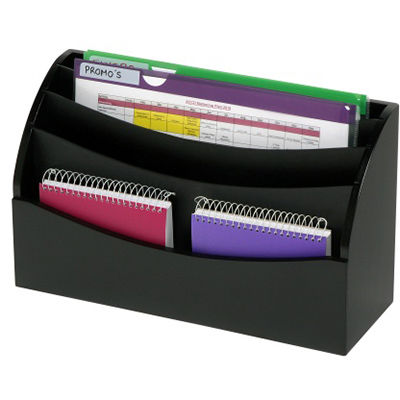 Image for MARBIG DESKTOP ORGANISERS WOODEN 4 TIER BLACK from Pirie Office National