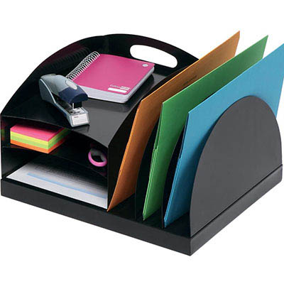 Image for MARBIG DESKTOP ORGANISERS METAL 2 WAY BLACK from Coffs Coast Office National