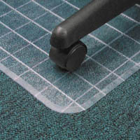 marbig duramat chairmat grid pattern pvc carpet 910 x 1210mm