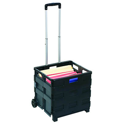 Image for MARBIG COLLAPSIBLE STORAGE TROLLEY BLACK from Pirie Office National