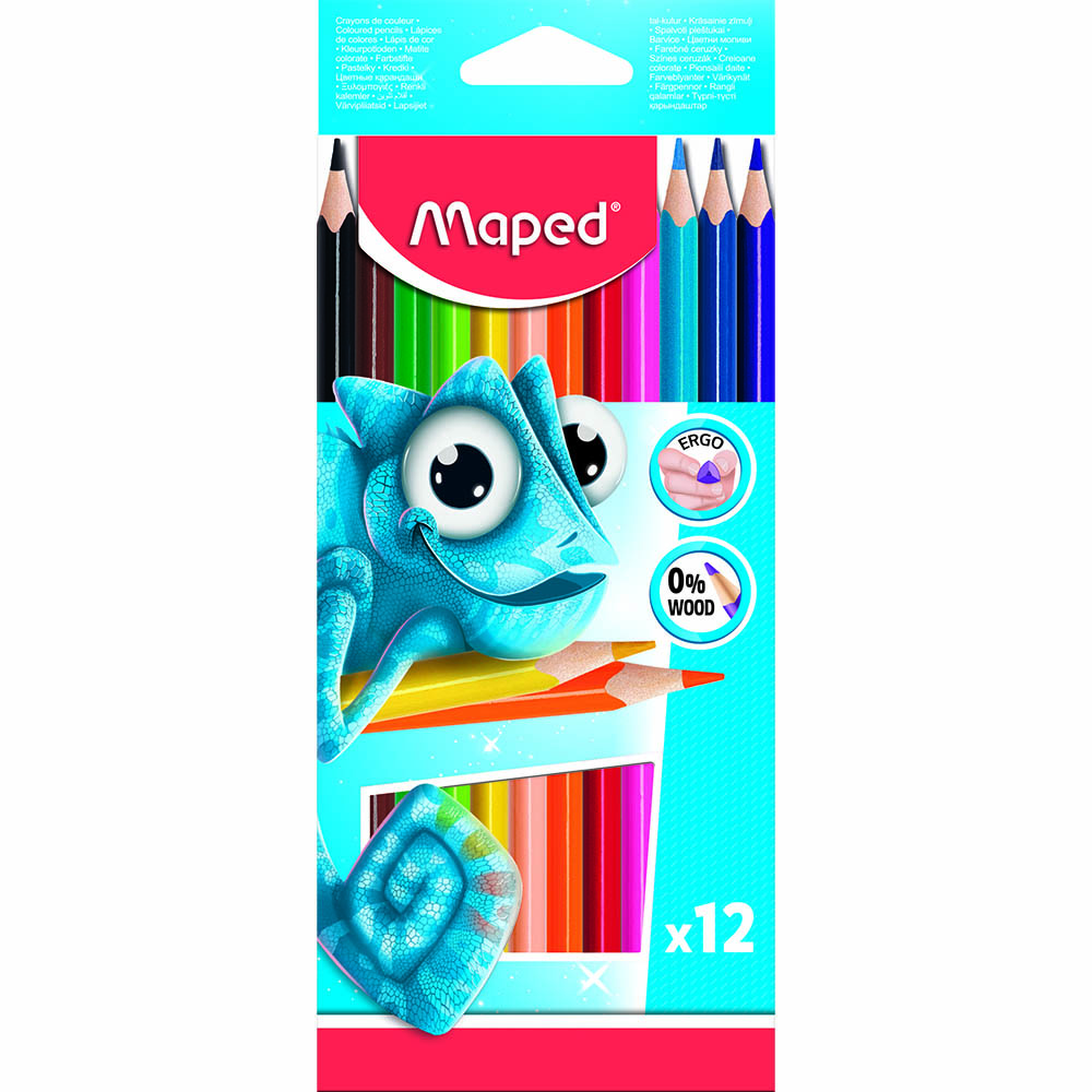 Image for MAPED PULSE COLOURING PENCILS BOX 12 ASSORTED from OFFICE NATIONAL CANNING VALE
