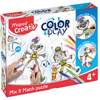 maped creativ colour and play mix and match puzzle