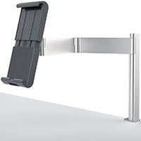 durable tablet holder table clamp black/silver