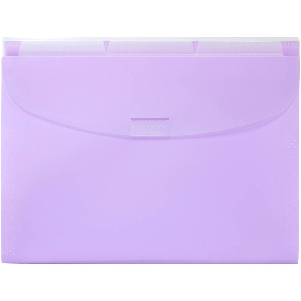 Image for MARBIG EXPANDING WALLET WITH 3 TABS PASTEL PURPLE from Discount Office National