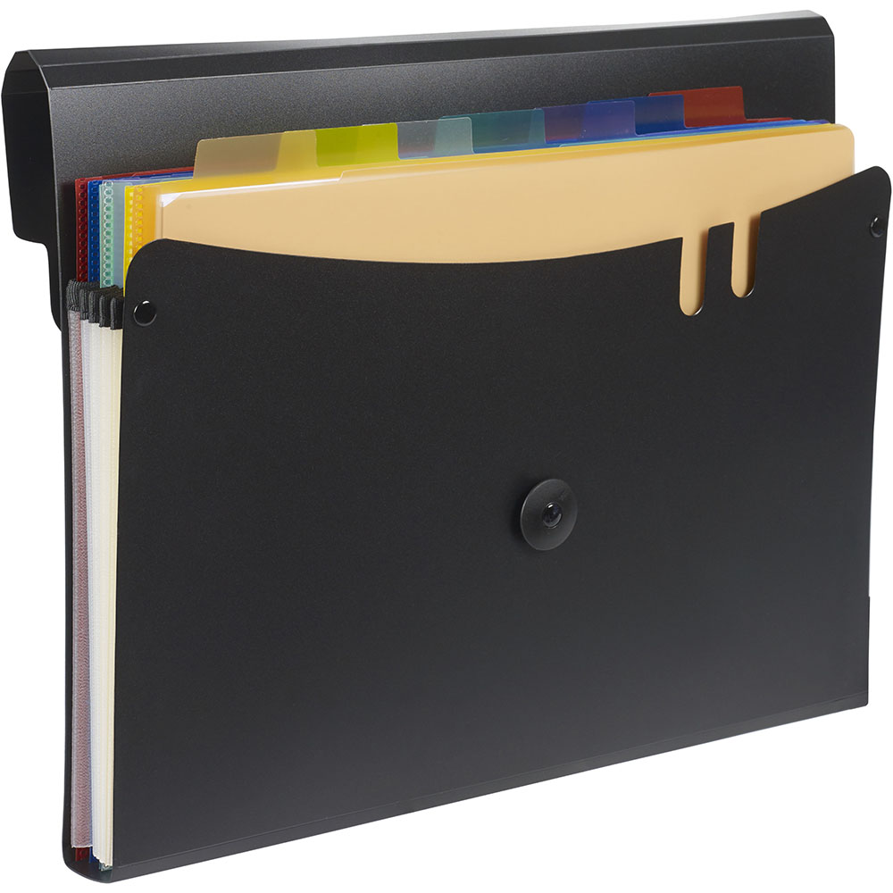 Image for MARBIG EXPANDING FILE WITH 7 REMOVABLE POCKETS PP A4 BLACK from Darwin Business Machines Office National