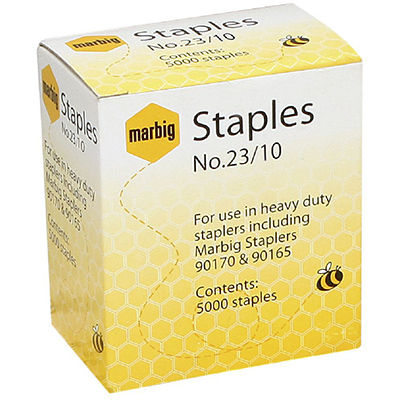 Image for MARBIG STAPLES HEAVY DUTY 23/10 BOX 5000 from PaperChase Office National
