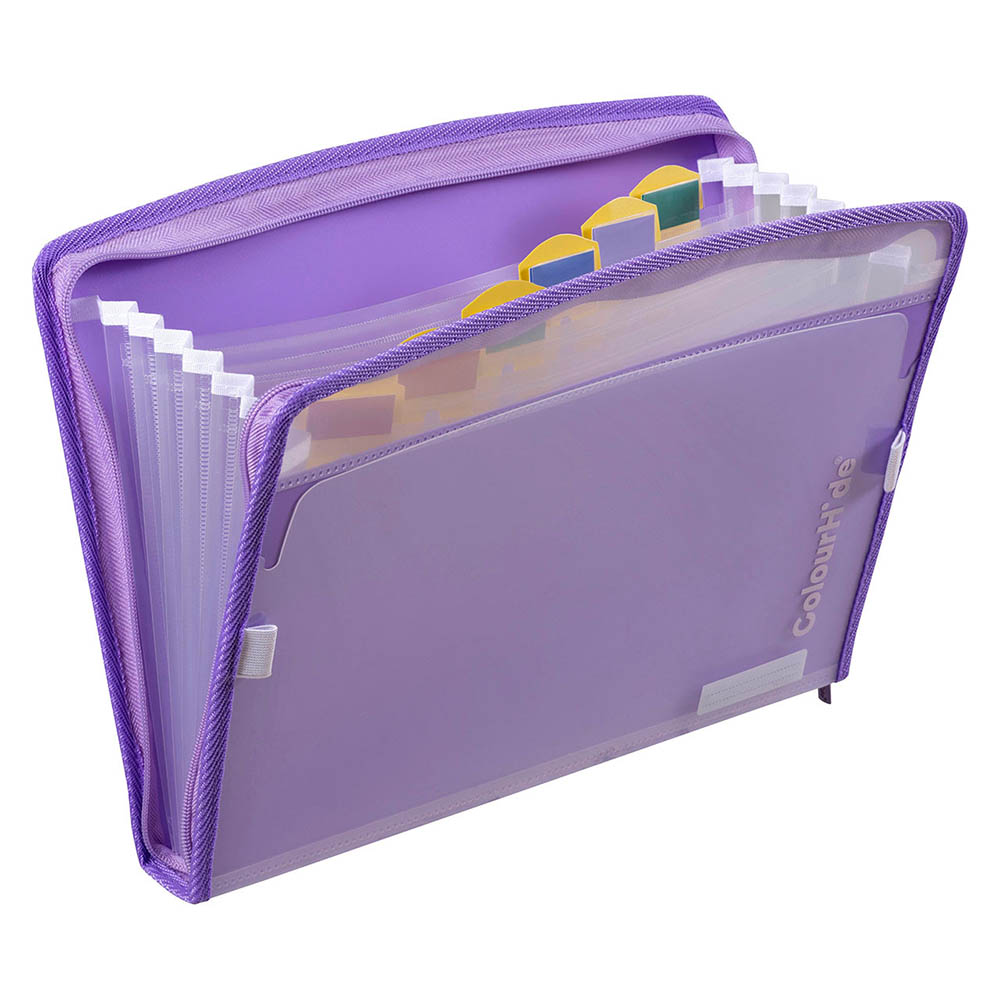 Image for COLOURHIDE  ZIP IT EXPANDING FILE A6 LAVENDER from Discount Office National