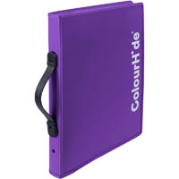colourhide zipper expanding file purple