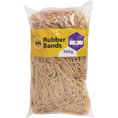 Image for MARBIG RUBBER BANDS SIZE 19 500G from Emerald Office Supplies Office National