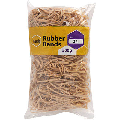 Image for MARBIG RUBBER BANDS SIZE 34 500G from Office National ONE Solution Business Supplies