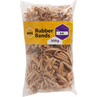 Image for MARBIG RUBBER BANDS SIZE 64 500G from Surry Office National