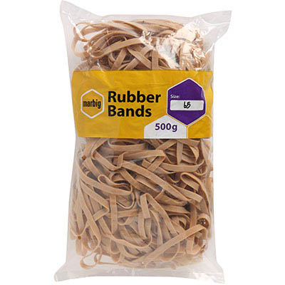 Image for MARBIG RUBBER BANDS SIZE 65 500G from Angletons Office National