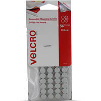 velcro brand® removable mounting circles 9mm pack 56