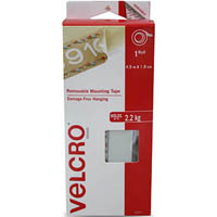 velcro brand® removable mounting tape 19mm x 4.5m roll