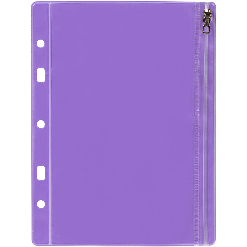 Image for COLOURHIDE BINDERMATE PENCIL CASE A5 PURPLE from PaperChase Office National