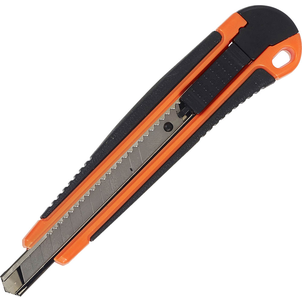 Image for MARBIG CUTTER KNIFE 9MM BLACK/ORANGE from Pirie Office National