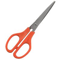 marbig office scissors 158mm orange