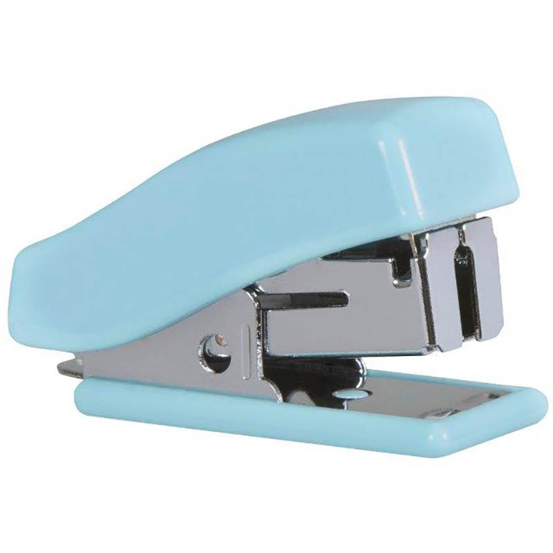 Image for MARBIG MINI STAPLER WITH STAPLES PASTEL BLUE from Ezi Office National Tweed