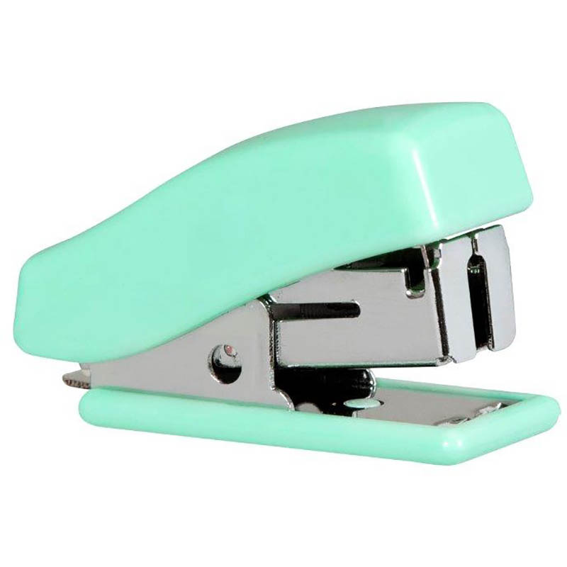 Image for MARBIG MINI STAPLER WITH STAPLES PASTEL GREEN from Emerald Office Supplies Office National
