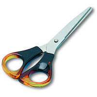 marbig dura sharp scissors 158mm amber