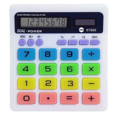 Image for MARBIG CALCULATOR DESK TOP COLOURED 8 DIGIT DISPLAY from Discount Office National
