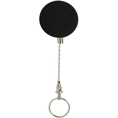 Image for REXEL ID RETRACTABLE METAL KEY HOLDER REEL STEEL CABLE BLACK from Complete Stationery Office National (Devonport & Burnie)