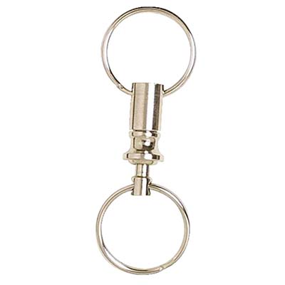 Image for REXEL ID PULL APART KEY HOLDER METAL SILVER from Office National Barossa