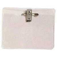 rexel id card holder large with pin and clip pack 10