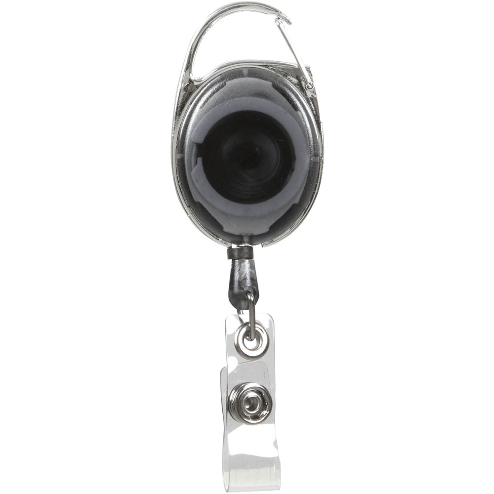 Image for REXEL ID RETRACTABLE SNAP LOCK KEY HOLDER REEL CHARCOAL from Aztec Office National