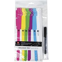 rexel id event wristbands fluoro assorted pack 30