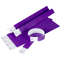 rexel id serial number wristbands purple pack 10