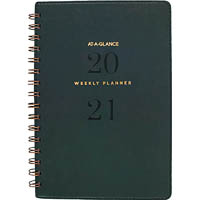 at-a-glance 2021 signature collection diary week to view a5 red