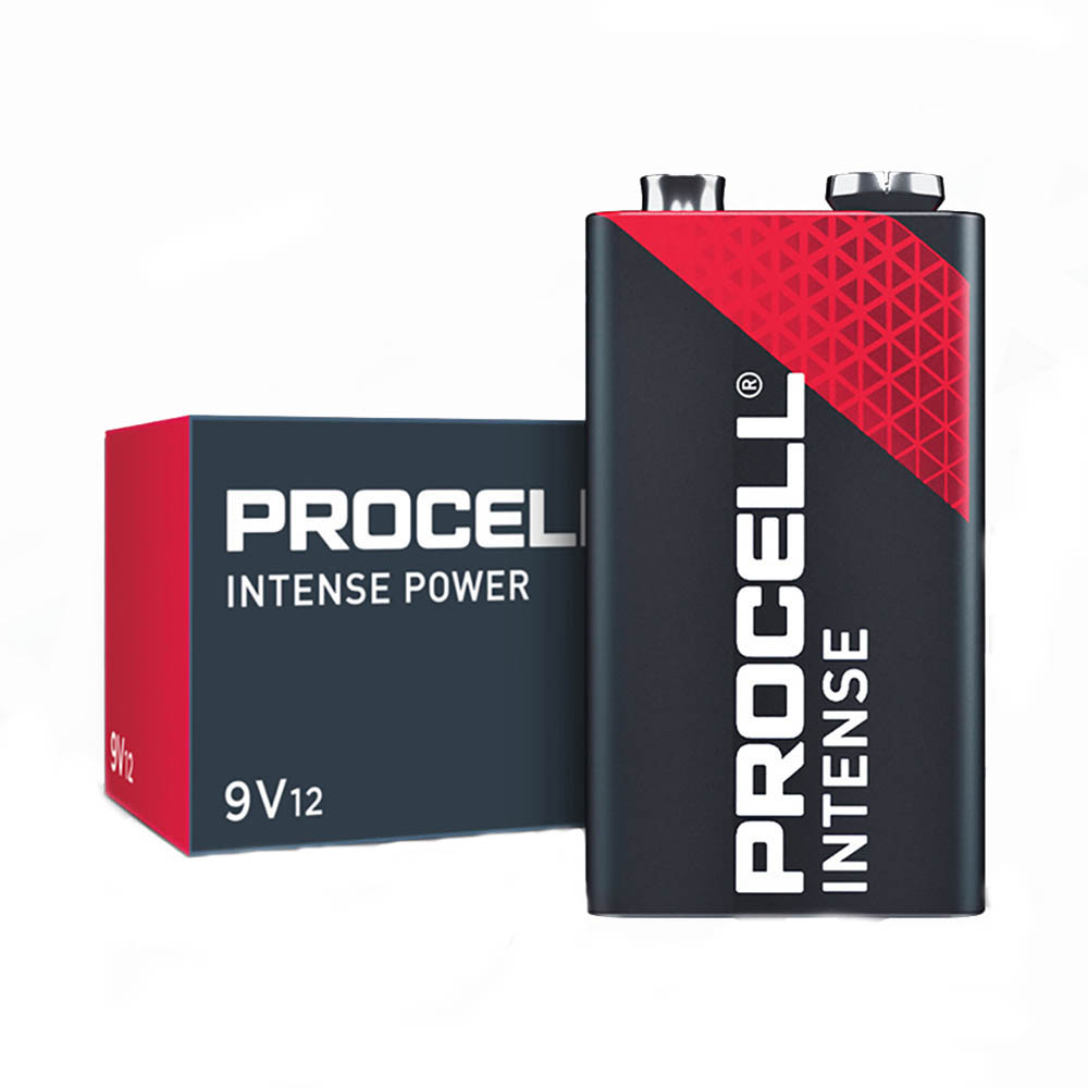 Image for PROCELL BATTERY INTENSE 9V PACK 12 from Angletons Office National