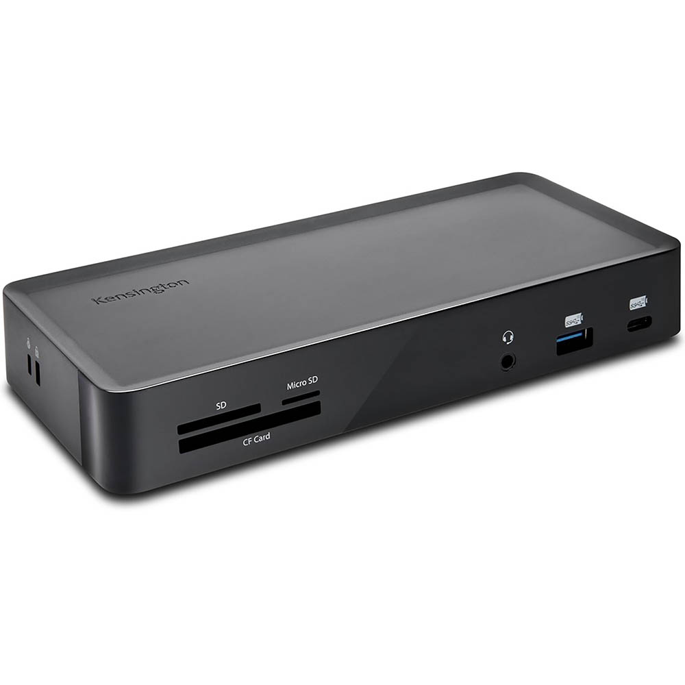 Image for KENSINGTON SD4900P USB-C AND USB 3.0 TRIPLE 4K DOCKING STATION BLACK from Office National
