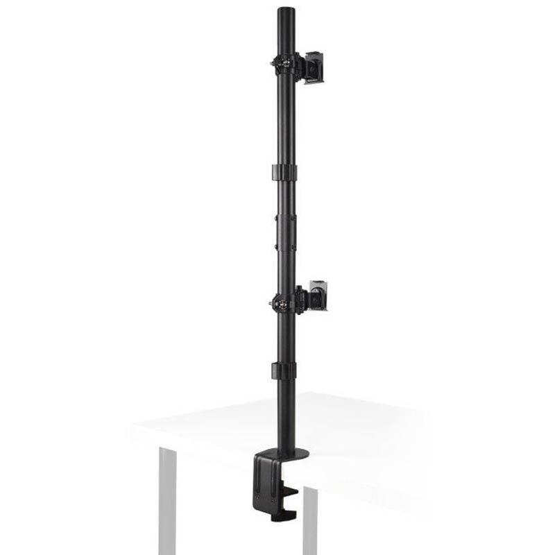 Image for KENSINGTON VERTICAL STACKING DUAL MONITOR ARM BLACK from Office National Limestone Coast