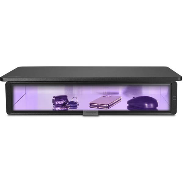 Image for KENSINGTON UVSTAND MONITOR STAND WITH UVC SANITISATION COMPARTMENT BLACK from Discount Office National